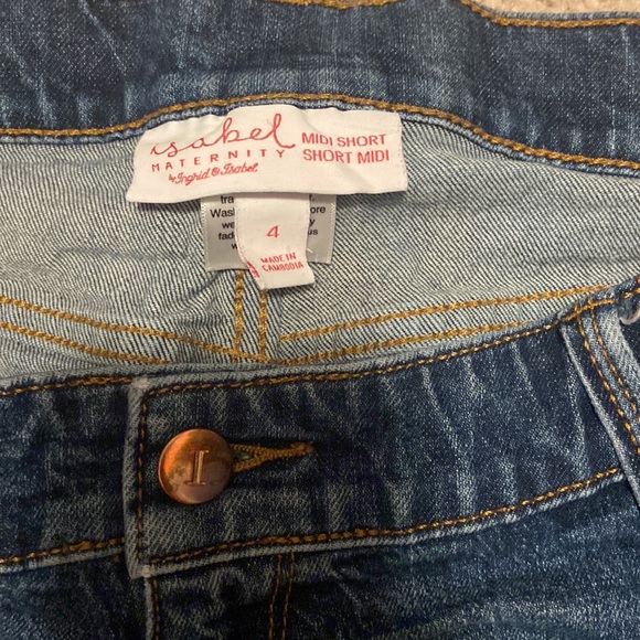 Jean maternity shorts - Picture 3 of 3